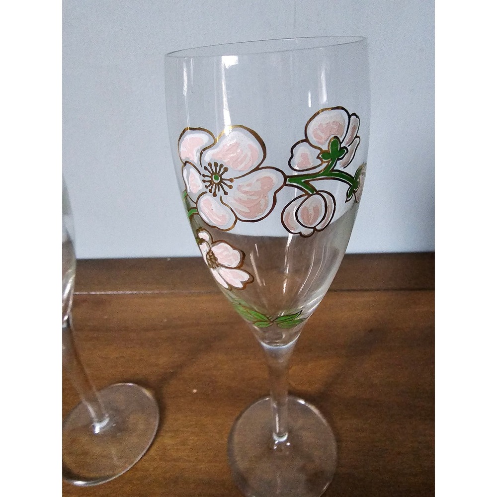 Perrier Jouet Champagne Glasses Set of 2 - Picture 3 of 5